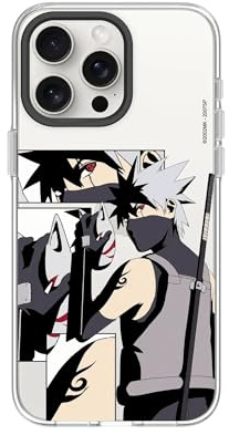 RhinoShield Clear Hülle für iPhone 15 Pro Max | Naruto Shippuden Anti-Vergilbung, transparent, hohe Klarheit, stoßfest, Fallschutz nach Militärstandard