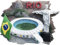 Rio de Janeiro Brasilien Kühlschrankmagnet Tourismus Souvenir Kühlschrank Dekoration Magnet handbemalt Handwerk
