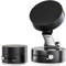 Vacuum Suction Foldable & Retractable Car Mount, Hands-Free Magnetic Cell Phone Holder for Car, Gym, Shower (Black)