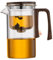 Teiera magnetica con manico e teiera in vetro da 720 ml con infusore per lavabile staccabile staccabile resistente al calore del tè sciolto con coperchio per casa, ufficio, casa magnetica