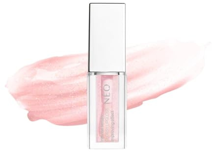 NEO MAKE UP Glossy Effect Lipgloss - Glitter Transparent Rose - 03 PINKY BLINK - 5ml