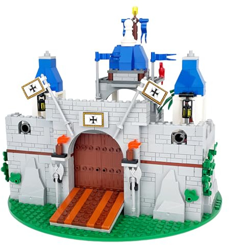 Mittelalterliche Ritterburg Baustein Bausatz (512 Teile) – kompatibel, Burgspielzeug für Kinder Erwachsene, Rollenspiel-Geschenk für Jungen Mädchen