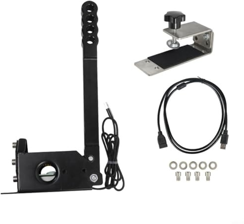 Sileduove Treiber USB Linear PC Handbremse Kompatibel mit Logitech Für G25 Für G27 Für G29 Für Rennsimulatoren Mit Einstellbarer Höhe Und Winkel