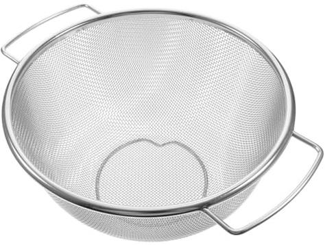 SMASOLO Colino in Acciaio Inossidabile Scolapasta Piccolo Maglia Fina per Lavaggio Verdure Frutta e Riso Resistente e Compatto per Cucina