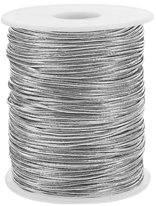 Baluue Corda Elastica per Braccialetti e Gioielli Argento Resistente e Morbida per Fai da Te Confezioni Regalo e Decorazioni Artigianali