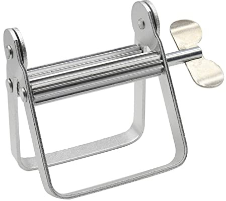 KIMISS Metal Toothpaste Tube Squeezer & Paint Tube Wringer for Hair Salon and Artist Use Multifunctional Dispenser for Cosmetics, Cream & Color Dye