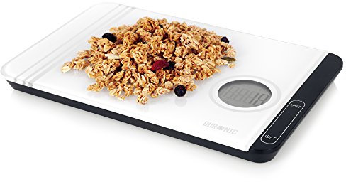 Duronic Digital Kitchen Scales KS885 Electronic Kitchen Scale Measuring Weighing Scale High Precision Baking Scale for Cooking Baking Mail Box Pet Food Measurement Baker Weight Scale, Tare LCD Display