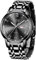 LIGE Herren Uhr Wasserdicht Edelstahl Analog-Quarz Uhr-männer Business Date Armbanduhr (Silber schwarz)