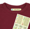 Etiquetas termoadhesivas personalizadas con tu texto | Etiquetas para la ropa, con dibujos y texto personalizado. 40 U. en hoja laminada FUNNY DINOSAURIOS
