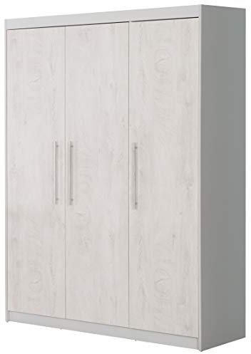 roba Kleiderschrank 'Maren 2', 3 Türen, Drehtürenschrank, Babymöbel, Kindermöbel, Lichtgrau und Weiß