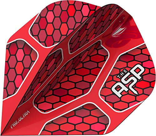 Target Dartflight Nathan Aspinall The Asp 4er Set Pro Ultra Red Dart Flight 4 Sätze (12 Flights insgesamt) (Nr. 2)