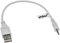 vhbw Câble de Chargement USB Compatible avec JBL Synchros E30, S400BT, S400, S500, S700 écouteurs, Blanc, 20.5cm - USB 2.0 de Type A - vers Jack 2,5mm