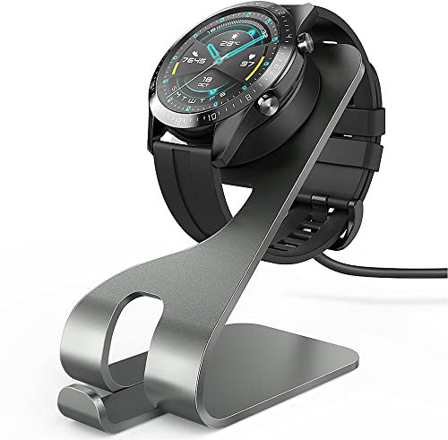 TUSITA Ladestation Kompatibel mit Huawei Watch GT, GT2, GT 2e, Honor Watch Magic Magic 2, Honor Watch Dream, Honor Watch GS Pro - USB Aluminum Ladeständer 5ft 150cm Ladekabel - Smartwatch Zubehör