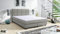 Kuechen-preisbombe Boxspringbett Boxbett Glenn 1 Tablet Hotelbett 140x200 Bett Topper hellgrau