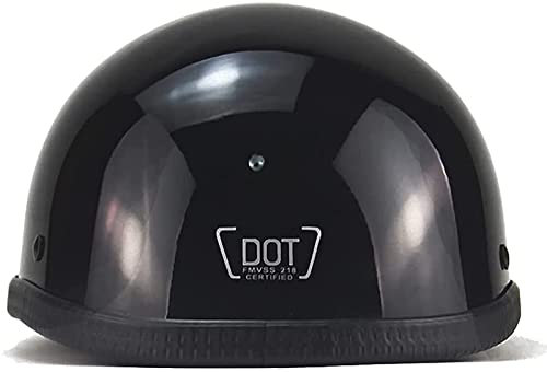 Motorradhelm Retro Halbschalenhelm ECE Zertifizierung Jethelm Mit Schnellverschluss Halbschale Brain-Cap Sturzhelm Herren Damen Mit Sonnenblende Roller Helm 3,L