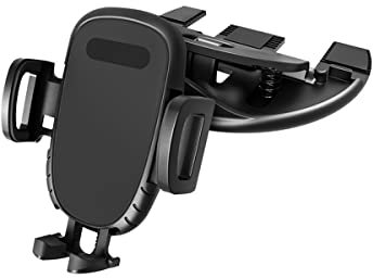 Kfz-Handyhalterung für CD-Schlitz, Handyhalterung für CD-Player, Magnet- oder Ein-Knopf-Entriegelung, Silikon-Pad-Schutz und 360° Drehung, kompatibel mit allen iPhone, Android, Smartphones