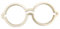 The Cookie Cutter Hub Emporte-pièce en forme de verres Harry le magicien pour biscuits, argile, décoration de pâtisserie 10 cm
