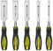 Chisel Set, Lytool 5PCS Wood Chisel Sets for Woodworking, 1/4,1/2,3/4,1,1-1/4 Sturdy Chrome Vanadium Steel Chisel