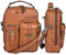 Fregery Echtes Leder Umhängetasche | Messenger Tasche Rindsleder | Aktentasche Arbeitstasche | Schultertasche Lehrertasche Businesstasche Unitasche Hill Burry braun - 26 x 12 x 19 cm