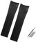 REFKIT Arc Mouth Armband 22mm 23mm for Mido Gummi-Uhrenarmband for M005 for M005.430 for M005.614 for Citizen for Blue Angel Schwarz Orange Blau Armband (Color : Black no buckle, Size : 22mm)