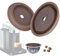 LUKELI Vertuo Lot de 2 capsules de café réutilisables Vertuo pour dosettes de café VertuoLine Recharge Vertuoline pour N Espresso Vertuo (2 couvercles en silicone)