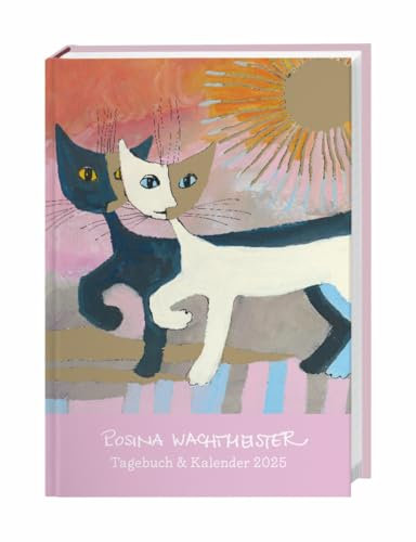 Rosina Wachtmeister Kalenderbuch A6 - Mit Gold- und Silberprägung - Kalender 2025 - Heye-Verlag - Taschenkalender mit viel Platz für Eintragungen - 11,6 cm x 16,3 cm