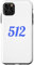 Carcasa para iPhone 11 Pro Max Código de área 512 Austin Texas TX 512