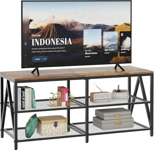 Huhote Bancos de TV de 110 cm (color madera)