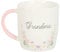 Heartwarming Floral Ceramic Mug for Grandma - Vibrant Spring Flowers, 350ml, Pastel Pink Handle, Microwave & Dishwasher Safe, Ideal for Birthdays, Mother's Day & Special Occasions