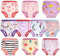 MOEMOE BABY Potty Training Pants Cotton Training Underwear Toilet Training Pants Toddler Training Pants Reusable Training Pants Reusable,Purple Unicorn,10 pack,2 Years