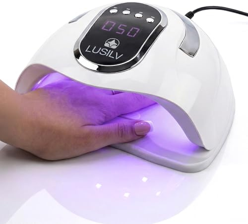 Lampada UV LED Unghie con 45 LED 360° Fornetto Unghie Professionale con Maniglia e Alimentazione a Corrente