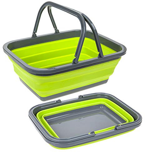 PMS SUMMIT POP FOLDING BASKET LIME/GREY