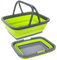 Summit Cesta in Silicone da Campeggio, Pieghevole Unisex Adulto, Verde/Grigio, Taglia Unica