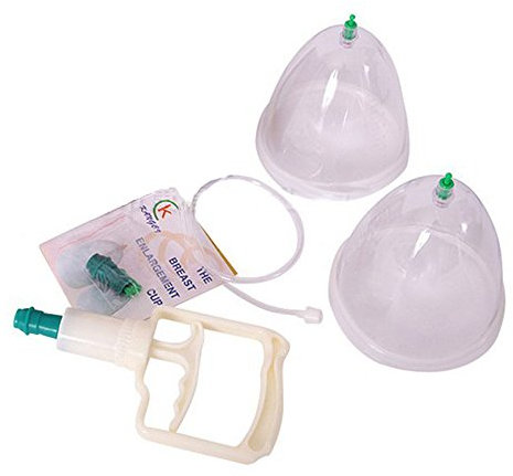 Sudatek, set per l'estrazione del latte dal seno, composto da 2 coppette e una pompa, massaggiatore, adatto per aumentare le dimensioni del seno