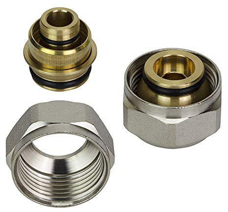 Connettori per tubi Eurocone, 16 mm, per collettori di riscaldamento a pavimento, confezione da 2