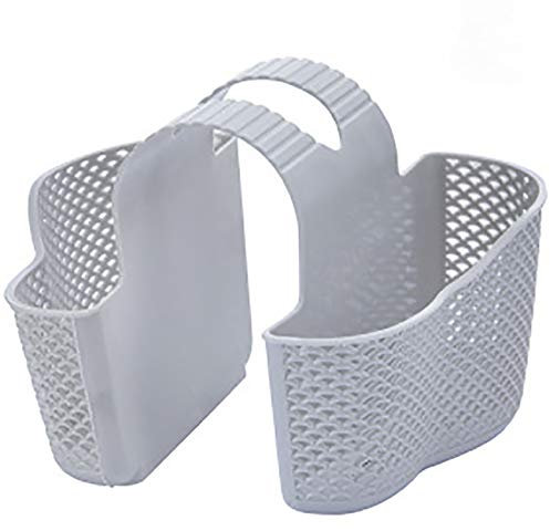 Organizer per lavello per cucina, cestello porta-lavandino, contenitore per il bagno - stoccaggio di stracci, spazzolino per piatti e spugna in un unico posto - design grigio