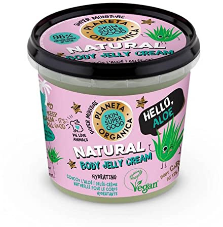 SKIN SUPER GOOD Natural Body Jelly Cream, Hello, Aloe, 360 ml