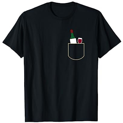 Copa de vino divertida en bolsa de regalo de vino Camiseta