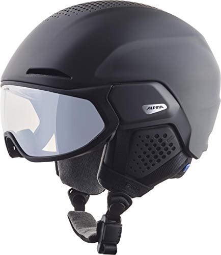 Alpina Unisex - Erwachsene, Alto V Visierhelm, Black matt, 51-55 cm