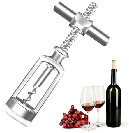 Tire-Bouchon Classique Spirale en Ouvre-Bouteilles Tire-Bouchon à Vin Domestique Ouvre-Bouteille Professionnel Multifonctionnel Tire-Bouchon à Vin Portable,pour Tout Restaurant,Bar ou Famille