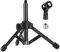 BILIONE Microphone Stand, Table Tripod, Microphone Stand Table with Microphone Clip, 5/8 Inch to 3/8 Inch Metal Screw Adapter for Blue Yeti Snowball and Other Microphones