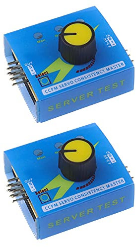 eMagTech 2 Stück RC Motor Servo Tester ESC Konsistenz Regler Kontroller Remote-Drehzahlregler Digital CCPM Multi Server