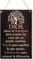 CARISPIBET Dios dame la Serenidad, Valor, Sabiduría cartel decorative para el hogar placas decorativas religiosas adorno colgante 30 x 20