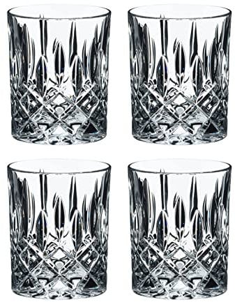 Riedel Spey Double Old Fashioned Whisky Glasses Set of 2 – Premium Crystal Tumblers for Scotch, Bourbon, Cocktails & Whiskey – Elegant Barware Gift