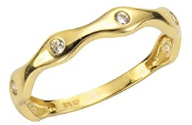 Fascination by Ellen K. Damen Ring 375/- Gold Glänzend Zirkonia gelb 324370161-2