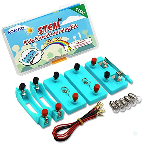 Kit d'apprentissage du Circuit électrique pour Enfants, Circuit de la série STEM Physics Science et Apprentissage du Circuit parallèle pour Les Enfants
