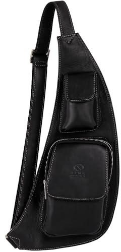 Time Resistance Riñonera de Piel para Hombre y Mujer - Estilo Vintage con Cuero Aunténtico de Vachetta, Hecha a Mano en Italia - Ideal para Llevar Todo lo Que Necesitas