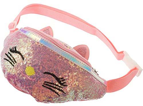 CALLARON Katze Umhängetasche Kinder Bauchtasche Jungs Bauchtaschen Für Kleinkinder Kinder Bauchtaschen Kindertasche Bauchtasche Für Kinder Bauchtasche Lustig Fanny Mädchen Niedlich Pu