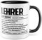 Lehrer Tasse personalisiert, Geschenk für Lehrer lustig eigener Name Definition Geschenkidee Beruf Abschied abschiedsgeschenk Kaffee-Becher (Lehrer)