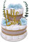 MilaBoo® Windeltorte Vintage Eukalyptus Blau I hochwertiges Neugeborenen Geschenk mit Windeln (blau)